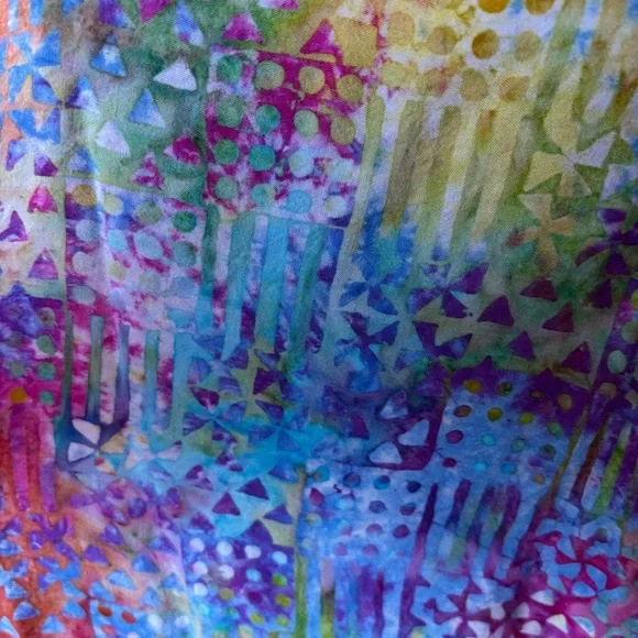 Colorful Sleeveless Midi Dress, Beach Cover up, Tie Die, Size L - Picture 3 of 7